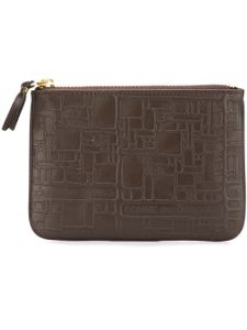 Comme Des Garçons Wallet porte-monnaie "Embossed Logo" - Marron