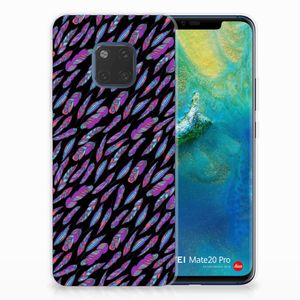 Huawei Mate 20 Pro TPU bumper Feathers Color