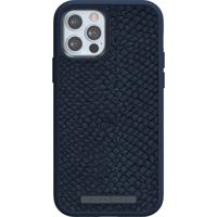 Nordic Elements Njord Apple iPhone 12 / 12 Pro Back Cover Leer Blauw