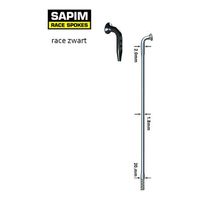 Spaken 14-288 rvs race zwart 14/15 db