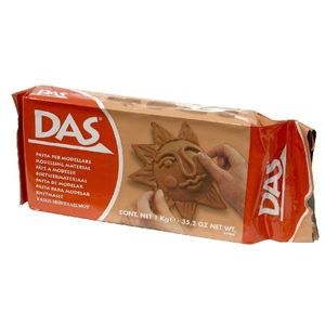 DAS F387600 materiaal voor pottenbakken en boetseren Boetseerklei 1 kg Terracotta 1 stuk(s)