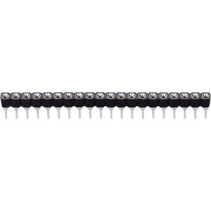 TRU COMPONENTS Female header (precisie) Aantal rijen: 1 Aantal polen per rij: 20 1580917 1 stuk(s)