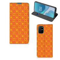 OnePlus 8T Hoesje met Magneet Batik Oranje