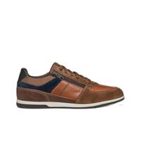 Geox U Renan B Sneakers voor heren, Browncotto Navy, 45 EU