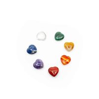 7 Chakra Edelstenen Harten Set