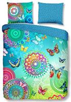 HIP Lits-jumeaux dekbedovertrekset 240x220cm katoen-satijn nr:7086 multi