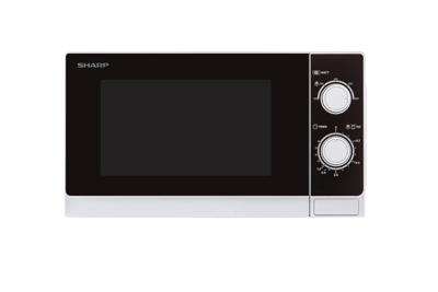 Sharp Home Appliances R-200WW Aanrecht Solo-magnetron 20 l 800 W Zwart, Wit