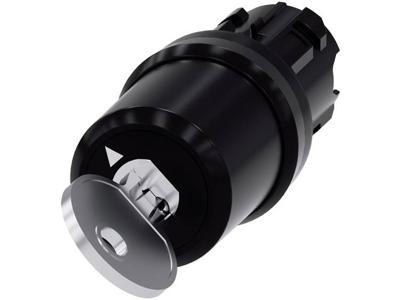 Siemens SIRIUS ACT 3SU1000-5BF01-0AA0 Sleutelschakelaar Kunststof frontring Zwart 1 x 90 ° 1 stuk(s)