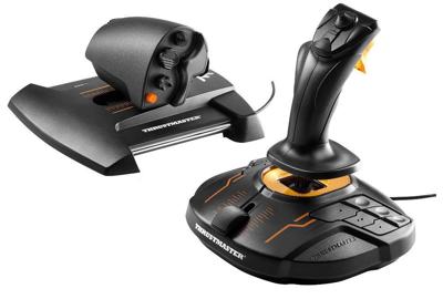 Thrustmaster T.16000M FCS Hotas Joystick Mac,PC Analoog/digitaal USB Zwart, Oranje