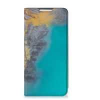 Samsung Galaxy S22 Plus Standcase Marble Blue Gold