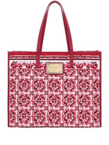 Dolce & Gabbana grand sac cabas à logo imprimé - Rose