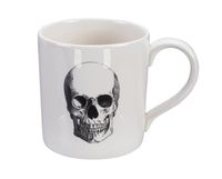 Zwart/Witte mok - Skull design - 9 x 9,3cm 400ml