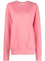 JW Anderson sweat en coton à logo brodé - Rose