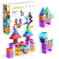 Cubixx - Magnetische Bouwstenen voor kinderen vanaf 3+ jaar, creatief educatief speelgoed in een 22-delige set, magnetisch constructiespeelgoed voor meisjes en jongens, Montessori STEM speelgoed