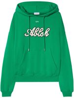 Off-White hoodie en coton à imprimé - Vert