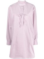 TOTEME robe-chemise en popeline à col montant - Violet