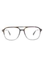 Mykita lunette de vue Gylfi à monture pilote - Marron