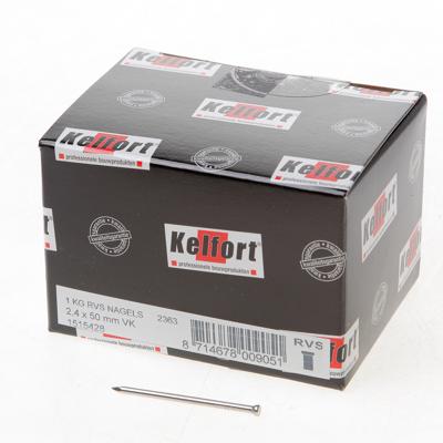 Draadnagel verloren kop RVS 2.4 x 50mm 1kg