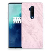 OnePlus 7T Pro TPU Siliconen Hoesje Marble Pink - Origineel Cadeau Vriendin - thumbnail