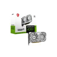 MSI Nvidia GeForce RTX 4060 Videokaart VENTUS 2X WHITE OC 8 GB GDDR6-RAM PCIe x8 HDMI, DisplayPort Overclocked, Vulkan, NVIDIA G-Sync - thumbnail