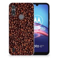 Motorola Moto E6s Siliconen Case Koffiebonen