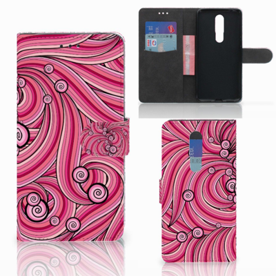 Nokia 3.1 Plus Hoesje Swirl Pink
