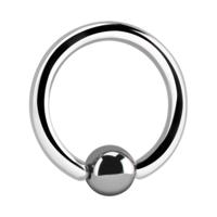 Steriele Ball Closure Ring met hematieten balletje Titanium Gesteriliseerde Piercings