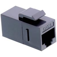 VALUE RJ-45 Keystone Modular Coupler, Cat.6, unshielded, black - thumbnail