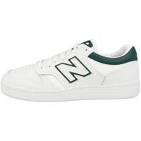 New Balance Heren Bb480 Sneaker, Wit Groen, 40.5 EU