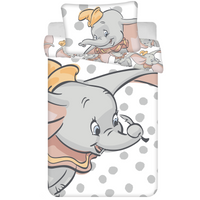 Disney Dumbo Baby Dekbedovertrek Dots - 100 x 135 cm - Katoen