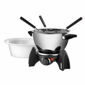 Unold 48615 Fondue 500 W Met handmatige temperatuursinstelling Zwart, Zilver