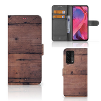 OPPO A54 5G | A74 5G | A93 5G Book Style Case Old Wood - thumbnail