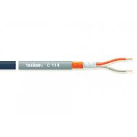 Microfoonkabel op Haspel 2x 0.25 mm² 100 m Zwart | 1 stuks - TASR-C114-BLK