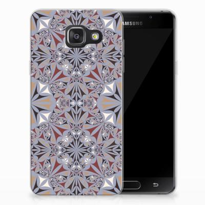 Samsung Galaxy A3 2016 TPU Siliconen Hoesje Flower Tiles