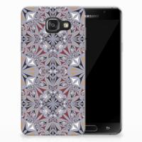 Samsung Galaxy A3 2016 TPU Siliconen Hoesje Flower Tiles