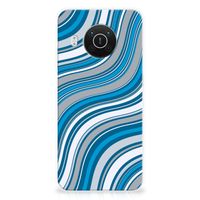 Nokia X10 | X20 TPU bumper Waves Blue - thumbnail