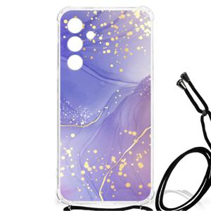 Back Cover voor Samsung Galaxy A55 Watercolor Paars