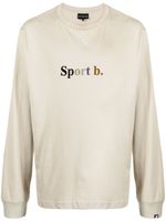 SPORT b. by agnès b. t-shirt en coton à logo imprimé - Marron