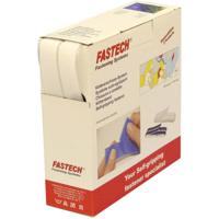 FASTECH® B20-SKL000010 Klittenband Om vast te plakken Hotmelt Haak- en lusdeel (l x b) 10000 mm x 20 mm Wit 10 m - thumbnail