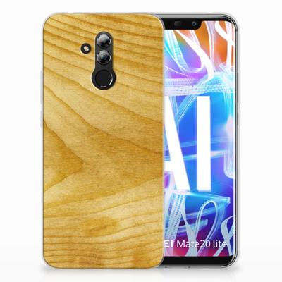 Huawei Mate 20 Lite Bumper Hoesje Licht Hout Huawei Mate 20 Lite Bumper Hoesje Licht Hout