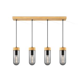 Home sweet home hanglamp Capri 4L klein - hout/glas