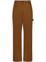 Dolce & Gabbana pantalon droit à patch logo - Marron - thumbnail