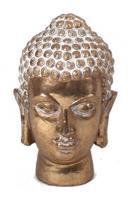 Gerimport buste Boeddha 22 x 12 cm polyresin goud