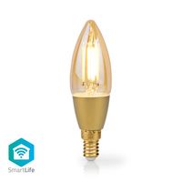 Nedis SmartLife LED Filamentlamp | Wi-Fi | E14 | 470 lm | 4.9 W | 1 stuks - WIFILRF10C37 WIFILRF10C37