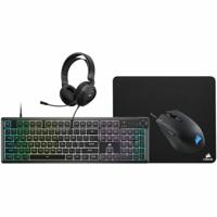 CORSAIR 4-in-1 Gaming Pack - K55 toetsenbord + Harpoon RGB Pro gamingmuis + MM100 muismat + HS35 multiplatform headset