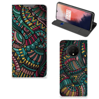 OnePlus 7T Hoesje met Magneet Aztec