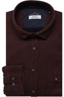 Jupiter Casual Short Style Overhemd bordeaux, Gestreept - thumbnail