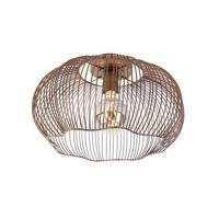 QAZQA Industriële plafondlamp koper 40 cm - Finn