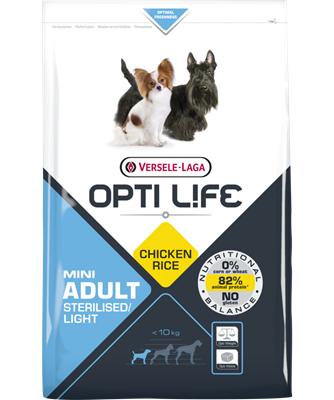 Opti Life Adult Sterilised Light Mini hondenvoer 2 x 7,5 kg