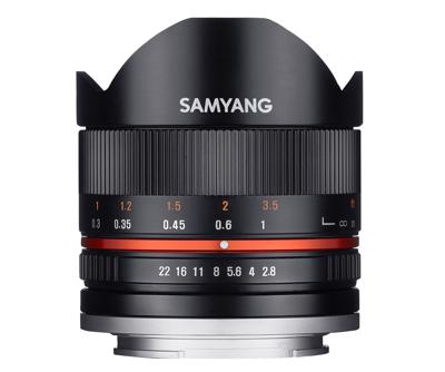 Samyang 8mm f/2.8 Fisheye II Sony E - Zwart